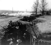 American soldiers charge 