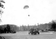 Army Supply Container Landing at Division HQ