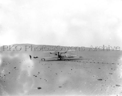 Wright Flyer on launching track