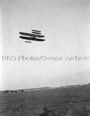 Orville Wright flying over Dayton, Ohio