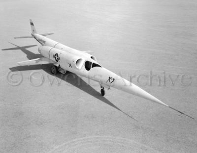 Douglas X-3 Stiletto on lakebed