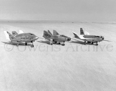 NASA's lifting body aircraft sitting on Rogers Dry Lake