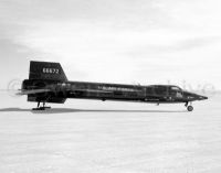 X-15 on lakebed at Edwards Air Force Base