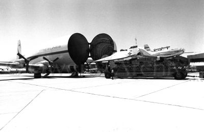 Aero Spacelines Super Guppy to ferry X-24 and HL-10