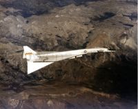 XB-70 Valkyrie with wing tips down