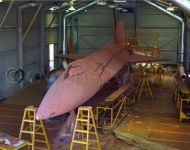 X-15 in Edwards AFB paint shop 