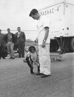 Ham, the first chimpanzee ever to ride into space, Cape Canaveral, Florida