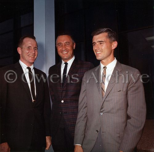  Apollo 204 crew pose for an informal portrait