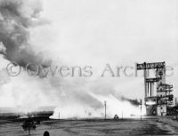 Static firing of Saturn test booster rocket, 1961