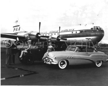 Boeing 377 PAA Stratocruiser on Tarmac