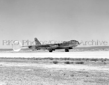 NACA Boeing XB-47 Stratojet Landing