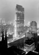 Rockefeller Center & RCA Building at night, 1933