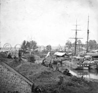 Supply vessels at White House Landing