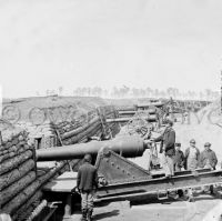 Battery of Parrott guns manned by, 1st Connecticut Heavy Artillery