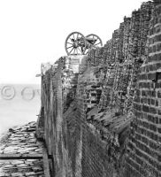 Cannon on wall at Fort Sumter, Charleston, S.C