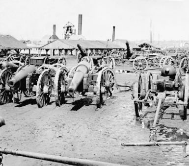 Captured guns at Richmond, Va. 1865