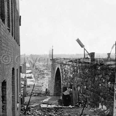 Ruins of railroad bridge, Richmond