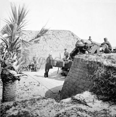 Mounted gun at Fort Moultrie, Charleston