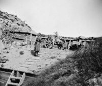 Interior of Fort Fisher, North Carolina.