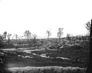 Confederate fortifications at Gracie's Salient