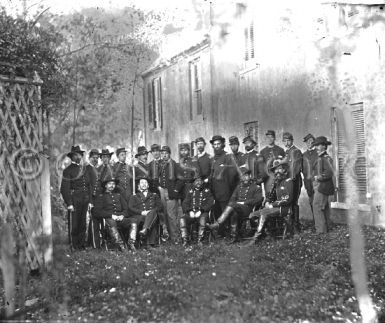 General Alfred Pleasonton and staff