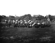 Wagon train of Military Telegraph Corps