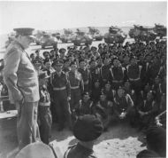 Churchill inspecting the 4th Hussars Regiment in Egypt