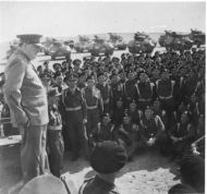 Churchill inspecting the 4th Hussars Regiment in Egypt