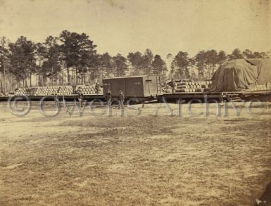 Union soldiers guarding supplies at City Point