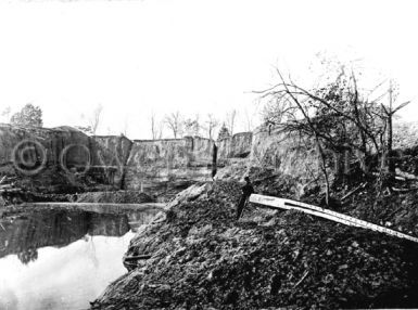 Dutch Gap Canal during construction