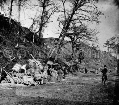 Union soldiers near Dutch Gap Canal, Virginia