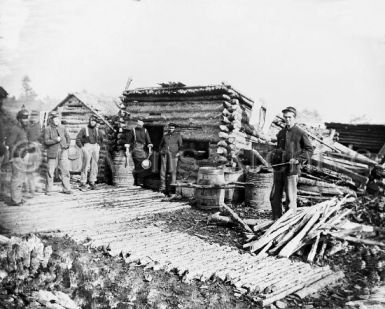 6th N.Y. Artillery company kitchen, Brandy Station