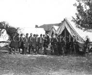 President Lincoln at battlefield