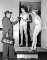Joan Collins wearing lingerie