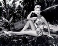 Mitzi Gaynor wearing swimsuit