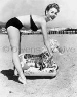 Mitzi Gaynor wearing swimsuit