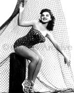 Debra Paget wearing swimsuit