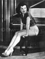 Debra Paget at home