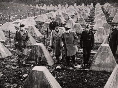 Churchill & Montgomery inspecting the Siegfried Line