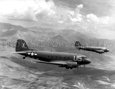 Douglas C-47 Skytrains in Flight