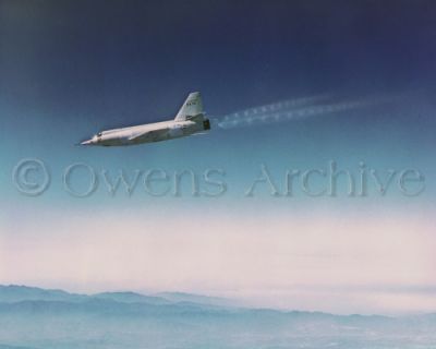 X-2 in flight over Southern California