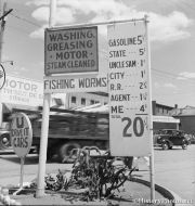 Gas Station Sign 20 Cents Per Gallon