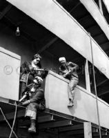 Rosie the Riveter Working on Warship