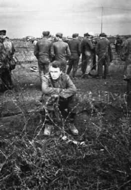 Captured German Prisoners at Anzio Beachhead