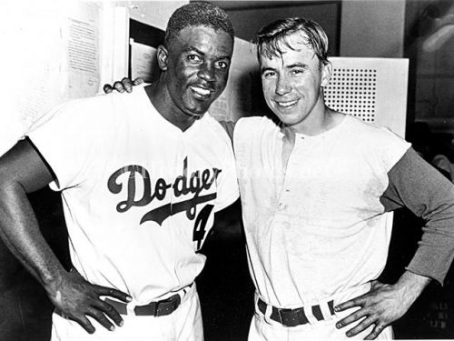 Jackie Robinson and Pee Wee Reese