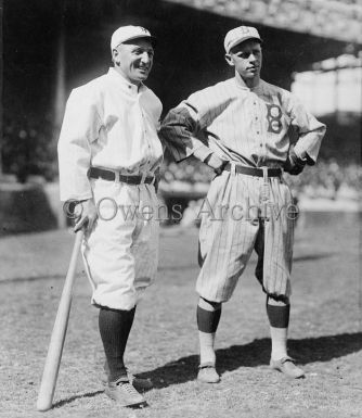 Hans Lobert, New York Giants and Joe Schultz, Brooklyn Dodgers