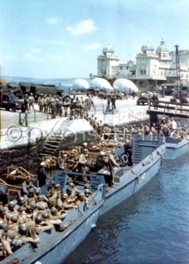 21st Army Group on LCT's for D-Day