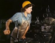 Rosie the Riveter Lathe Operator