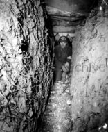 Medic with 6th Special Brigade in German trench