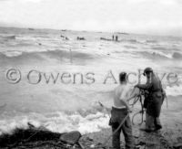 US Soldiers Help Tank Crews in High Surf